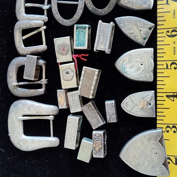 ANTIQUE STERLING BUCKLES - Picture 2 of 7